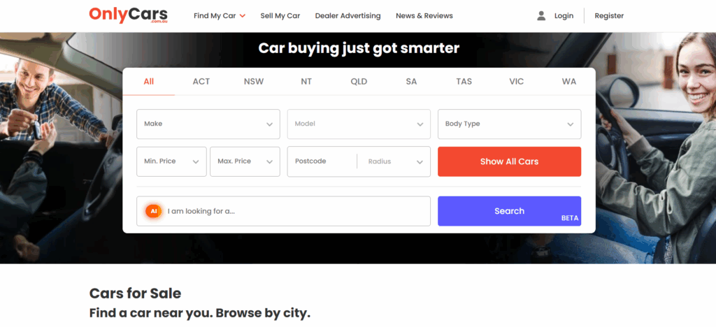 Client https://www.onlycars.com.au/
